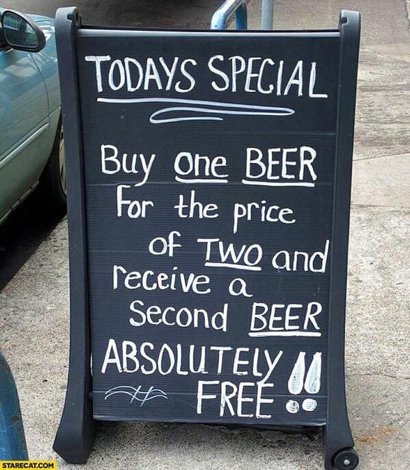 dumb laws in georgia - Todays Special Buy One Beer For the price of Two and Teceive a Second Beer Absolutely No Free Starecat.Com