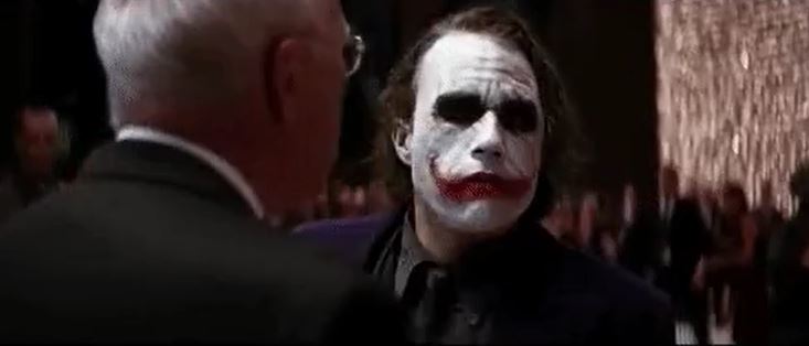 movie facts and easter eggs  - The Dark Knight the joker why so serious scene