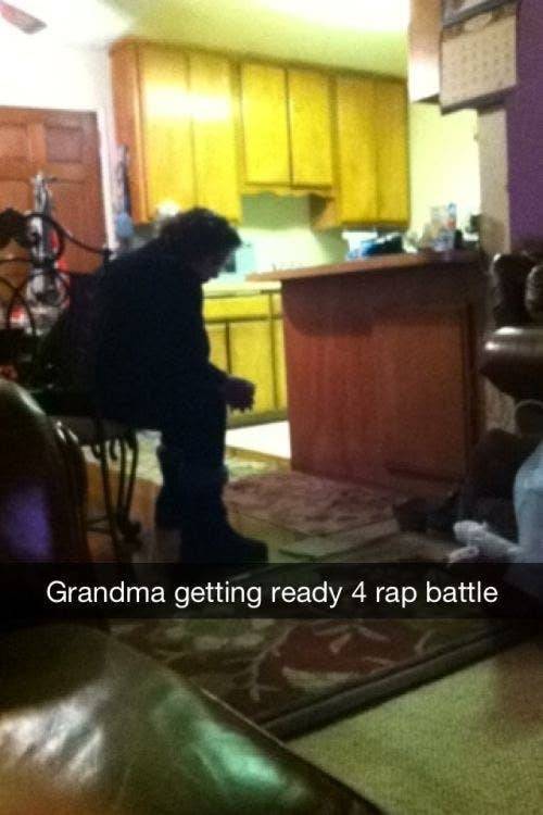 grandma getting ready for rap battle - Grandma getting ready 4 rap battle