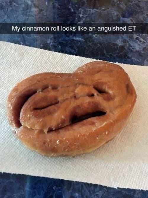 et cinnamon roll - My cinnamon roll looks an anguished Et