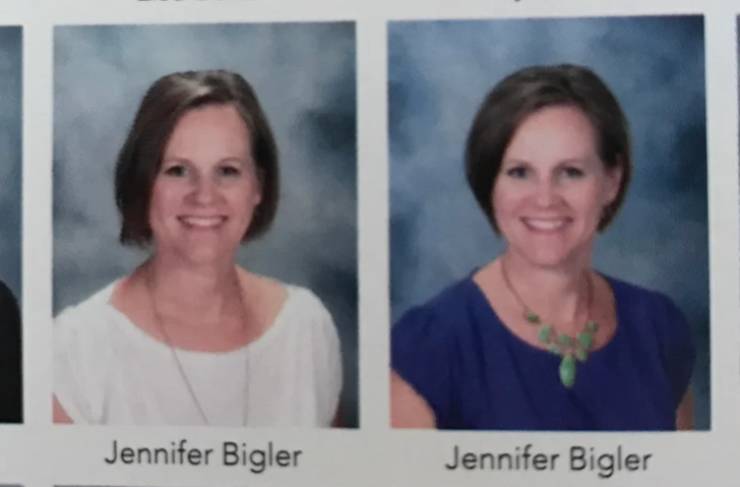 “I think the same teacher got into the yearbook twice.”