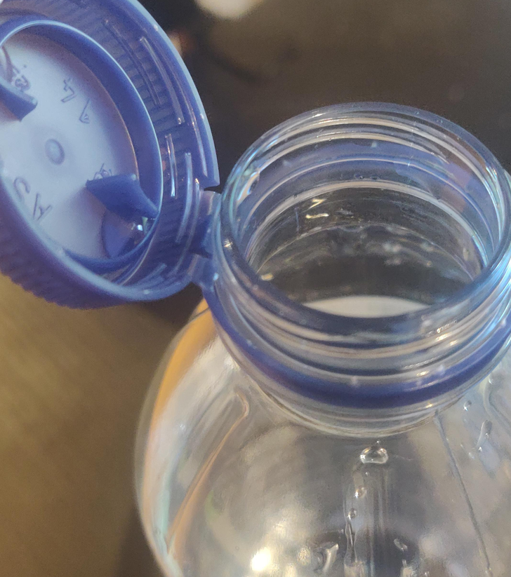 “This genius water bottle cap that I’ve never seen before”