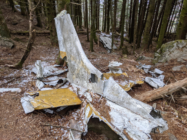 “I found plane wreckage while hiking in a state park this weekend.”