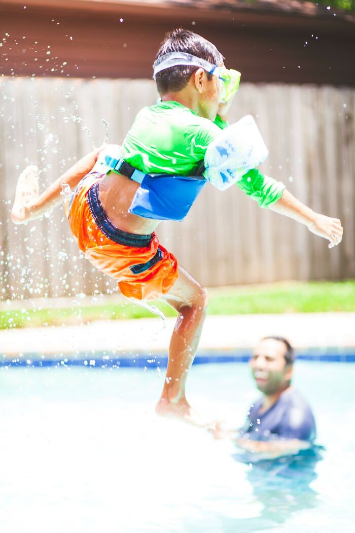 You have to wait 30 minutes after eating before you go back in the pool, otherwise you'll get cramps and drown.