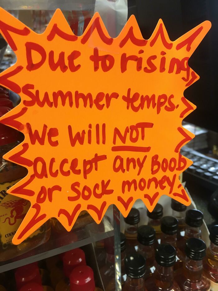orange - M Due to rising Summer temps We will Not accept any boob or Sock money vvv Cinn