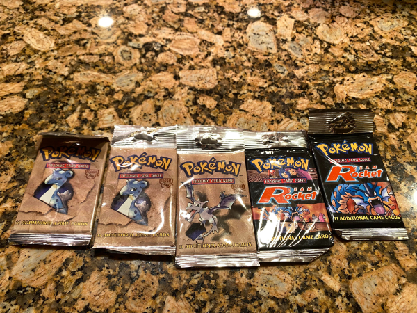 “Found some unopened Pokémon cards from 20 years ago while going through my grandparents stuff.”