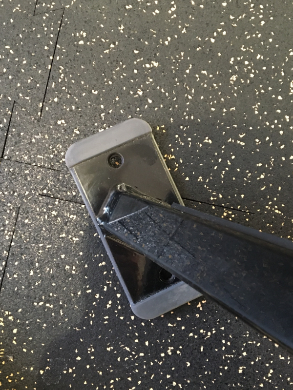 “The feet on this bench at my gym look a lot like an impaled iPhone.”