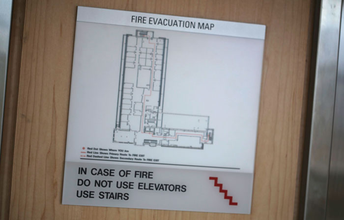 weird jobs - that actually exist - electronics - Fire Evacuation Map In Case Of Fire Do Not Use Elevators Use Stairs