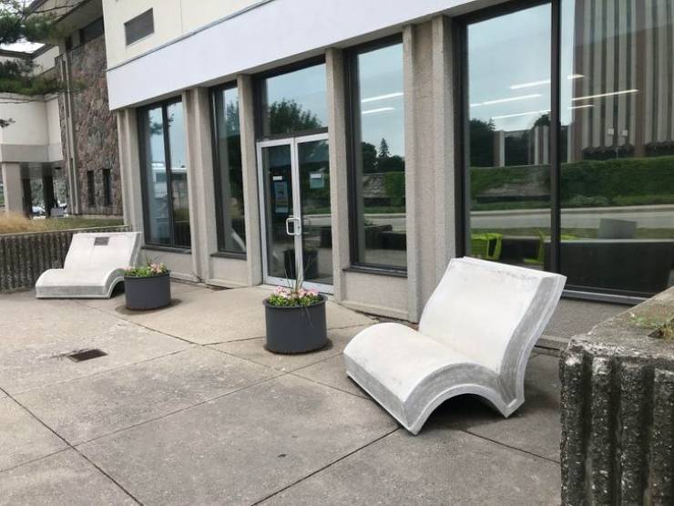 “The benches at my local library are books.”