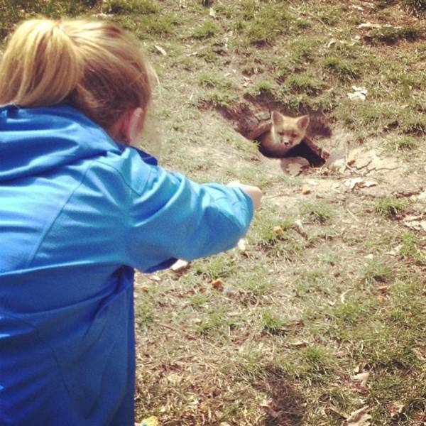 “A friend of mine found a foxhole on campus!”