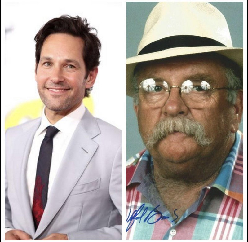 Paul Rudd and Wilford Brimley, each at age 52