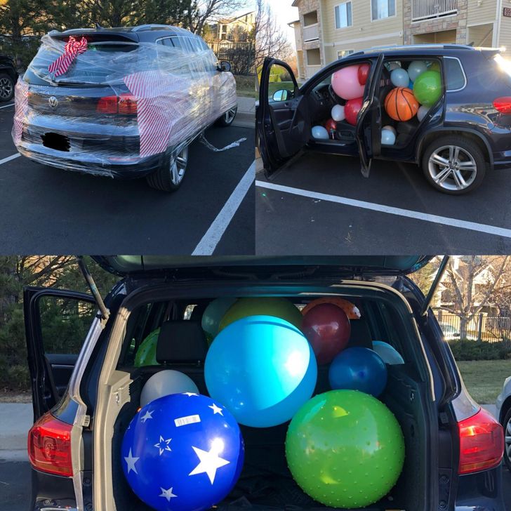 funny pranks - creative pranks - vehicle door - A 3 dos