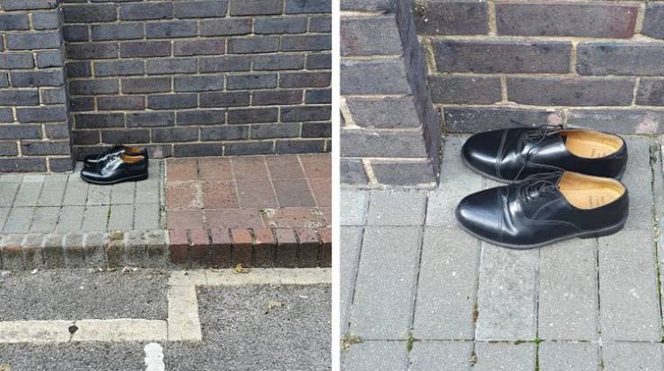 “Someone came for an interview at my work the other day and casually drove off without their shoes.”