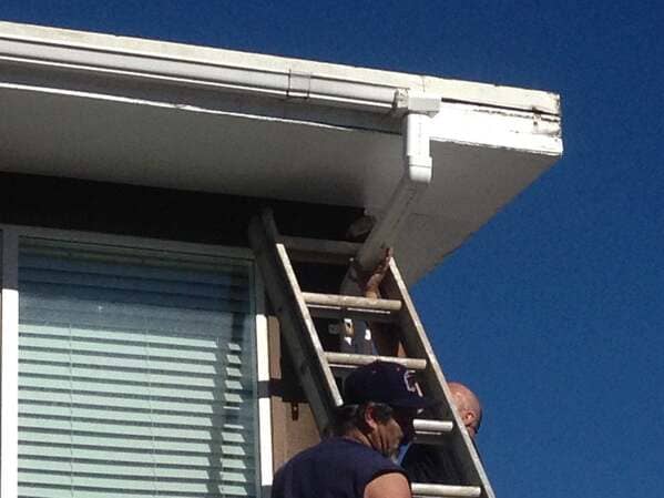 “My uncles made a mistake installing a new rain gutter…”