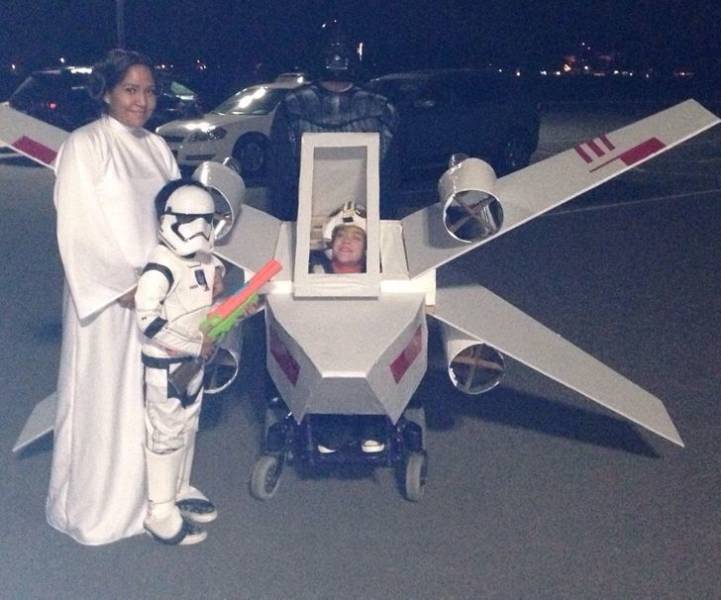 ’’I made an X-wing costume for my daughter in a wheelchair.’’