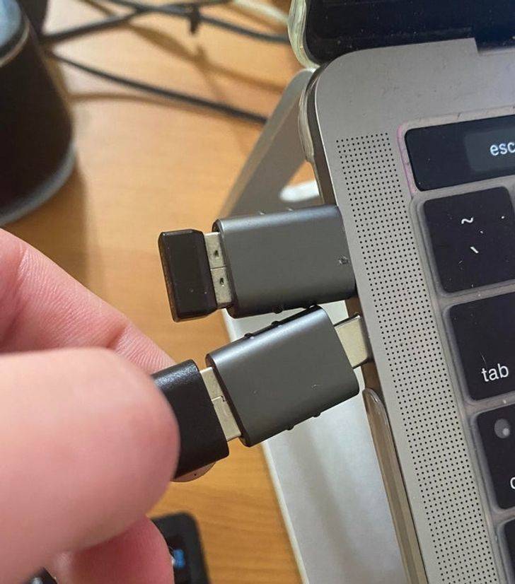 “Can’t fit 2 USB adaptors for my USB-C-only Mac at the same time.”