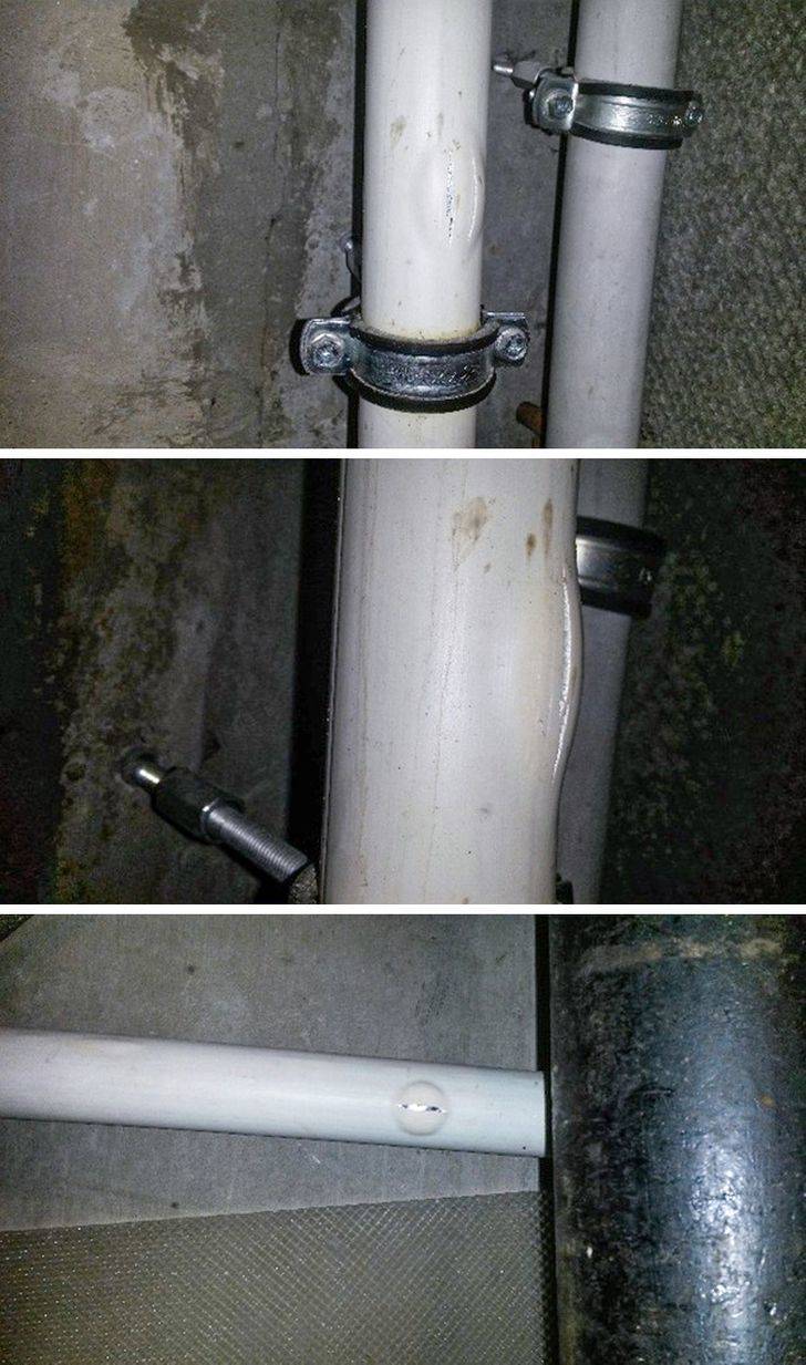 “I took this pic at my friends’ house. They recently had some general pipes replaced and the result is ’impressive...’”