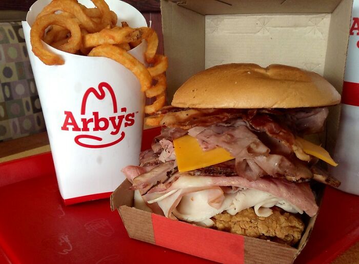 Arby's.

If you order the secret menu item that shall not be named, not only are you Satan but you are also eating a nasty a** sandwich.