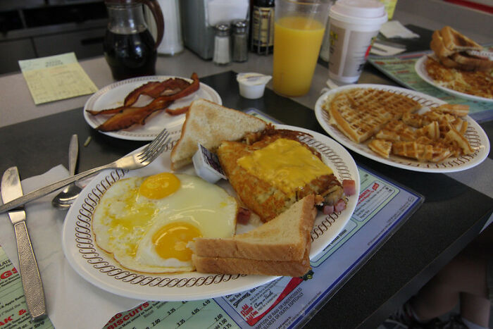 Waffle House cook:

If we are talking health reasons... everything. There is nothing remotely healthy on the menu.

Otherwise I say grits because they can sit for hours and managers will try to keep them looking fresh even though they cost next to nothing to buy.