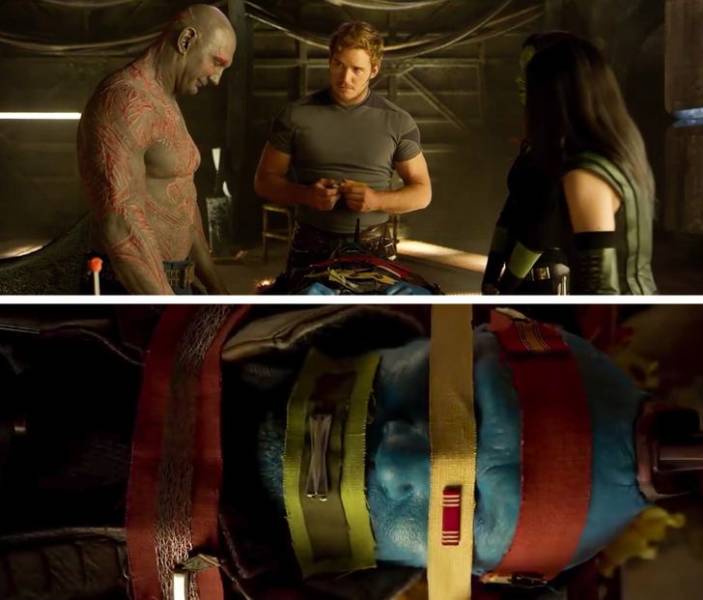 By the end of Guardians of the Galaxy: Vol 2 Michael Rooker’s character sacrifices himself to save Chris Pratt’s character. Right after that emotional scene, a touching eulogy saying goodbye to a beloved character takes place. In this scene, Michael Rooker is laid down in the dark, with his colleagues around him, and he just falls asleep, profoundly snoring through the scene.

James Gunn said in a live Q&A session: “He didn’t fall asleep once. He fell asleep 10 times.”. Michael himself tried to explain: “I fell asleep each take. I can fall asleep anywhere. It was a very relaxed environment. The lights were low. They had candles going. It was almost romantic.”