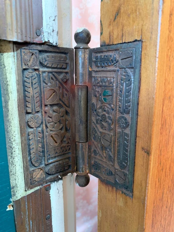 “These old hinges on the front door of my uncle’s house”