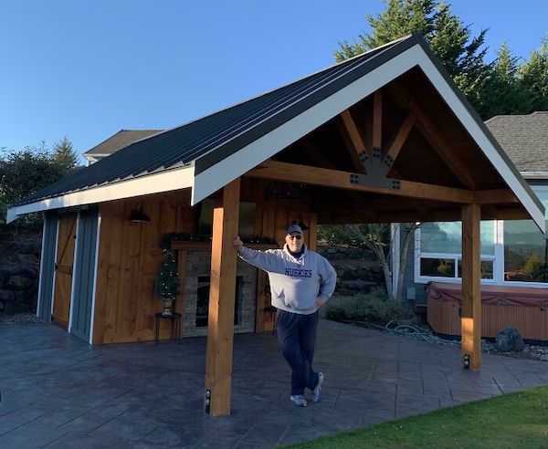 My dad built this entire shed by himself! He started building it in May and finished in November. He is very proud of it.