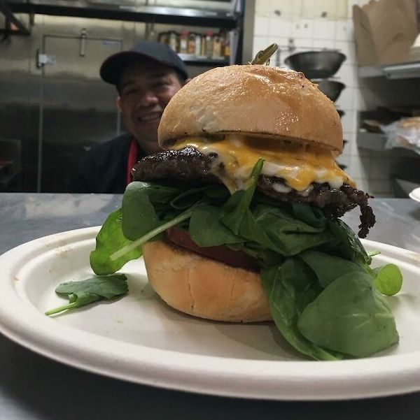 Kitchen manager made a burger he was especially proud of and asked me to take a picture.