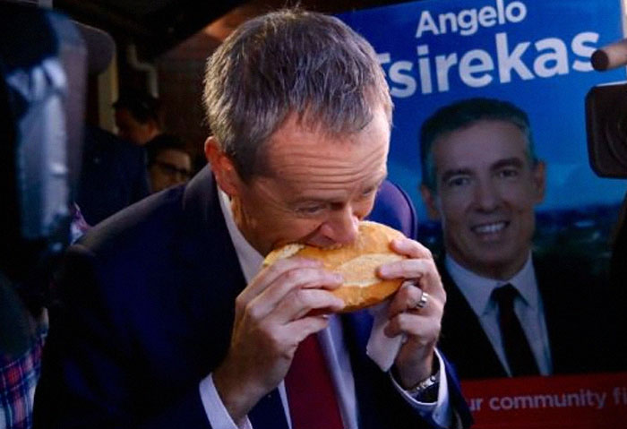 One of the politicians in our country bit into a hotdog sideways and in the middle, like a sandwich.

It was so weird that it was in the newspapers the next day. Slow news day obv, but made him look like a nutjob.