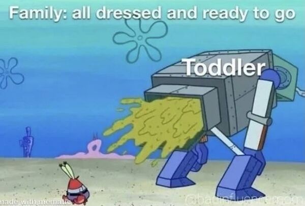 dead spongebob meme - Family all dressed and ready to go 33 Toddler made wit Ghaluan