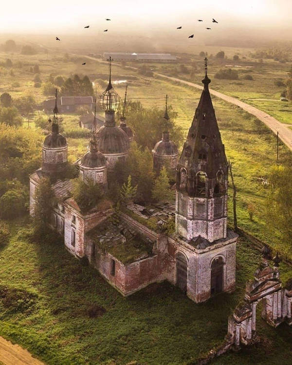 "This Forgotten Russian Church, Slowly Being Consumed By Nature…"