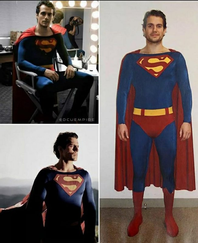 Henry Cavill Wears Christopher Reeve’s Iconic Superman Suit in Test Photos