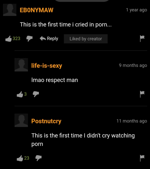 35 Pornhub Comments That Are Something Else.