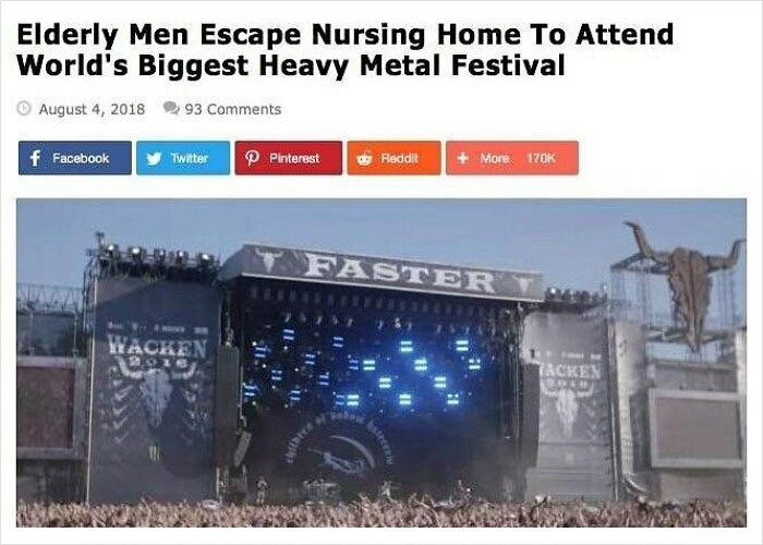 display advertising - Elderly Men Escape Nursing Home To Attend World's Biggest Heavy Metal Festival 93 f Facebook Twitter Pinterest Reddit More Faster T Wacken 2018 Tacken