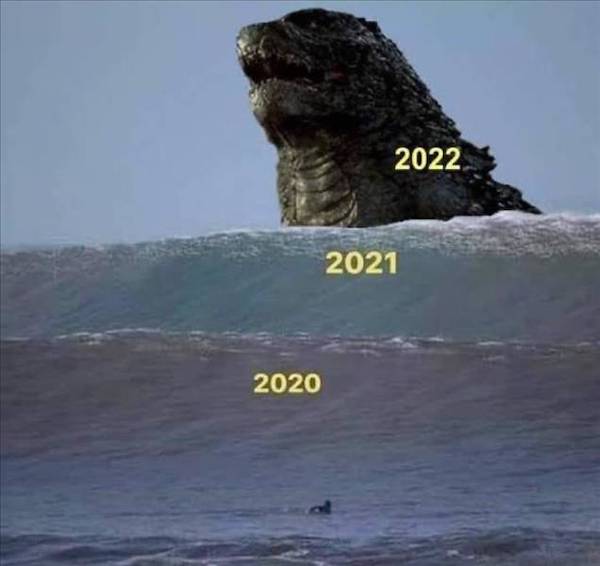 2020 2021 wave meme - 2022 2021 2020