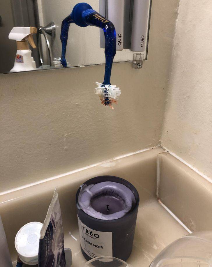 “I accidentally melted my son’s toothbrush.”