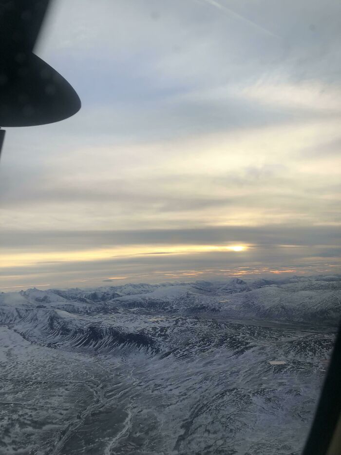 Mountains Look Like Waves In The Middle Of The Ocean