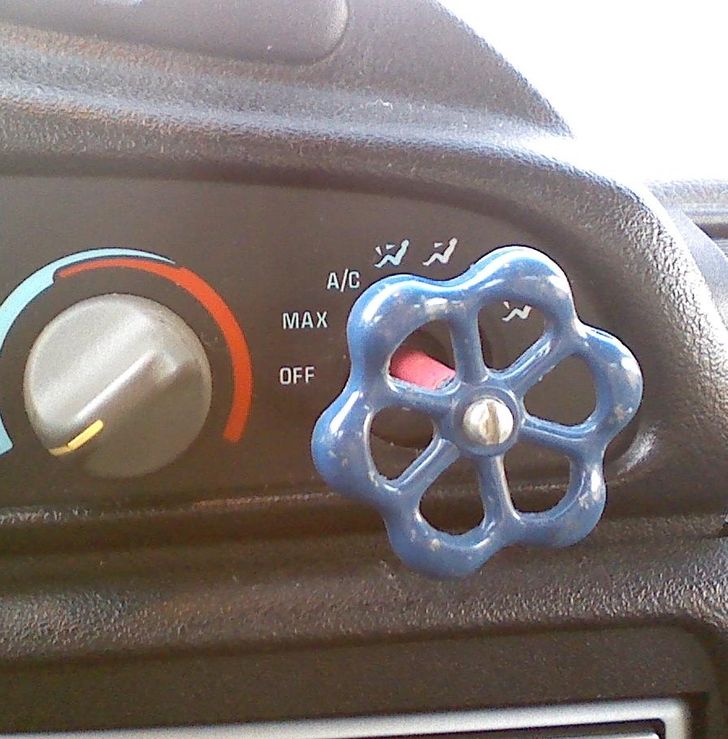 “My dad fixed a control knob that broke off in my car.”