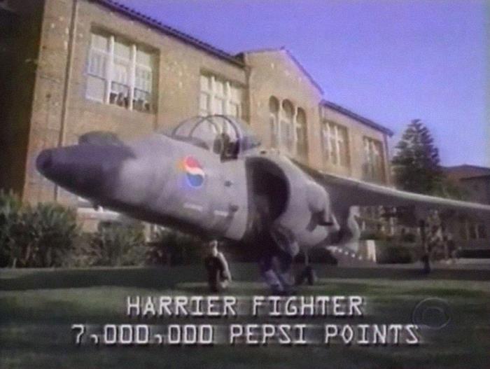 pepsi harrier jet - Harrier Fighter 7,000,000 Pepsi Points