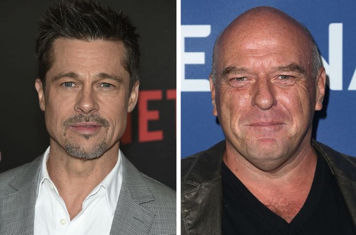 Brad Pitt and Dean Norris were both born in 1963.