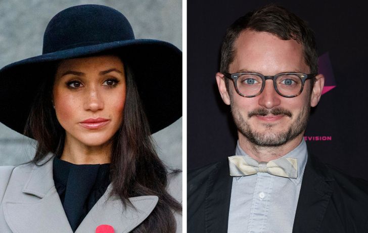 Meghan Markle and Elijah Wood are both 40.