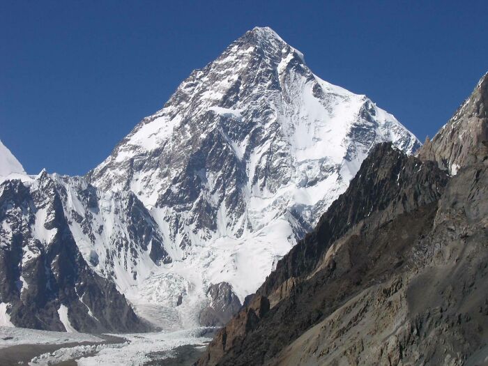 that the second tallest mountain on Earth, K2, is much deadlier to climb that Everest. Approximately one person dies on the mountain for every four who reach the summit