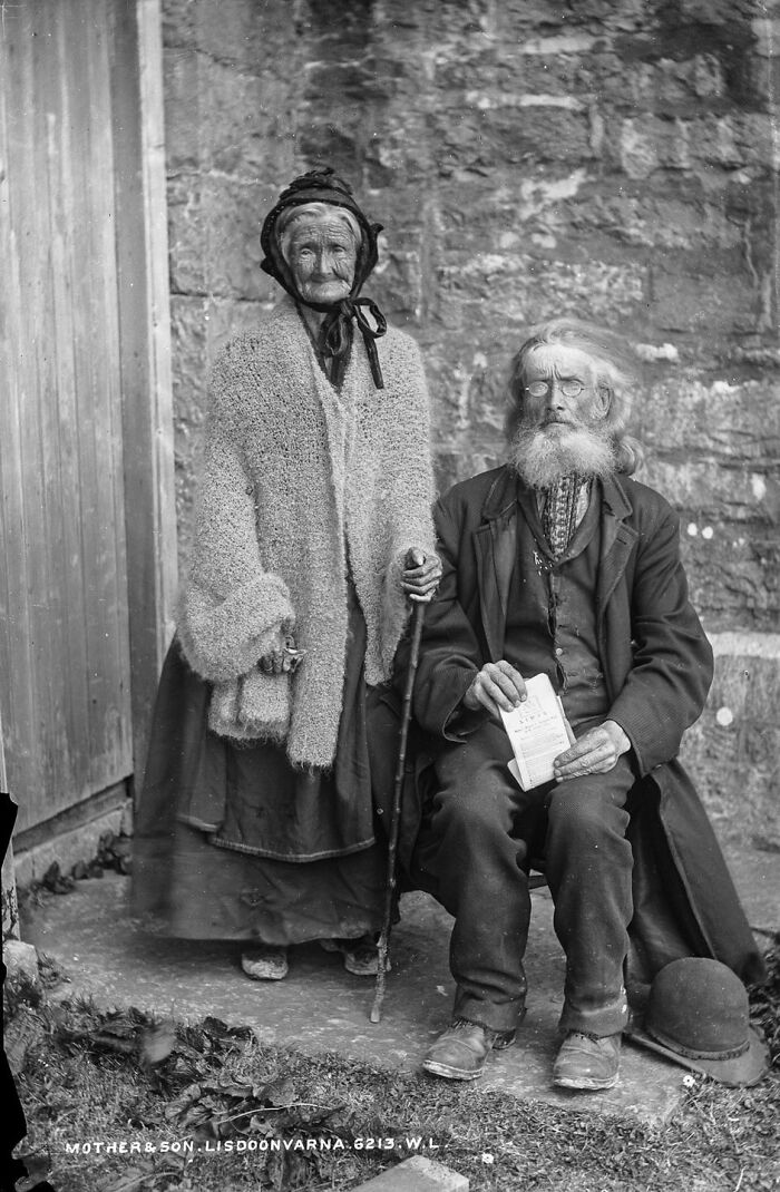 Historical Photos  - Mother And Son. Lisdoonvarna, Ireland C. 1890