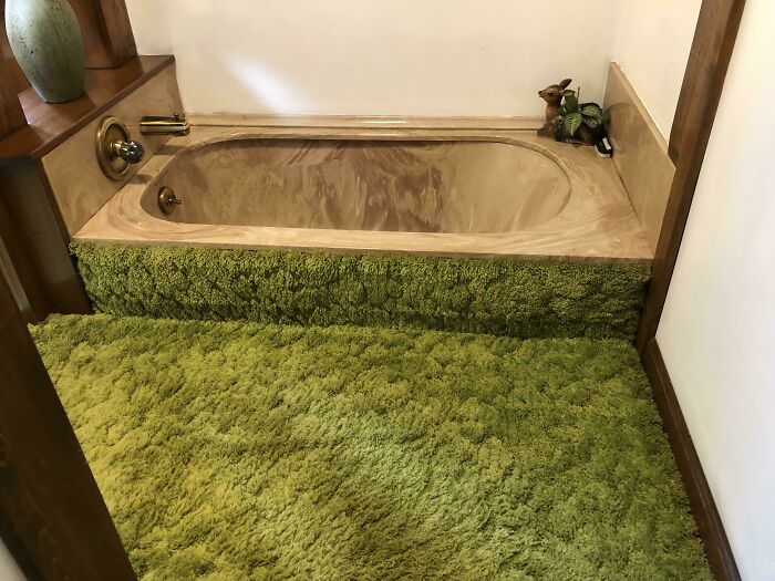 carpeted bathroom