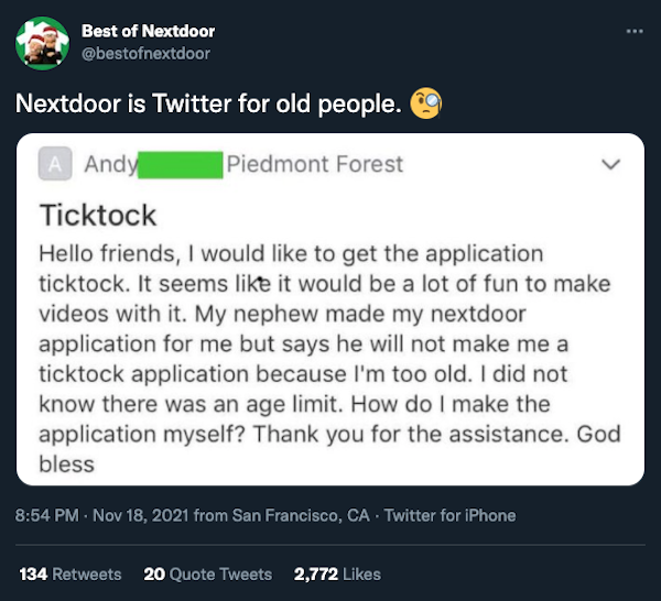 20 WTF Posts From The Nextdoor App