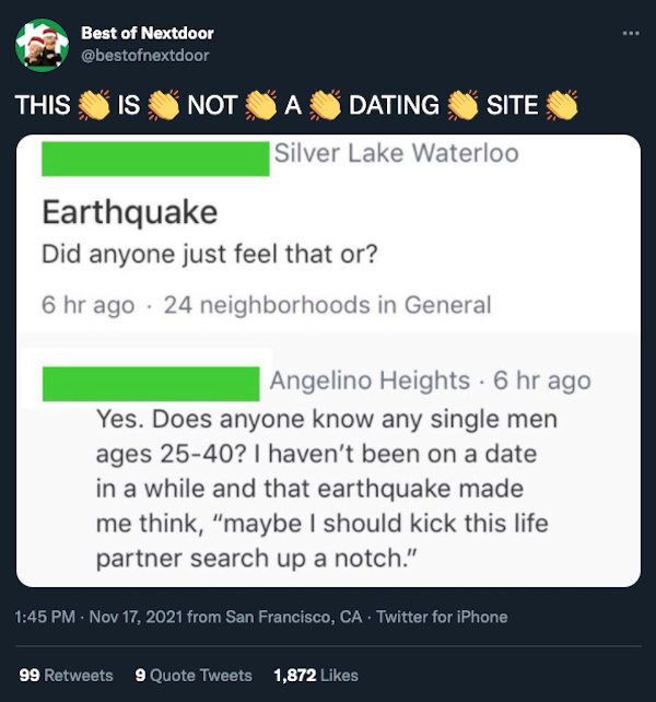 20 WTF Posts From The Nextdoor App