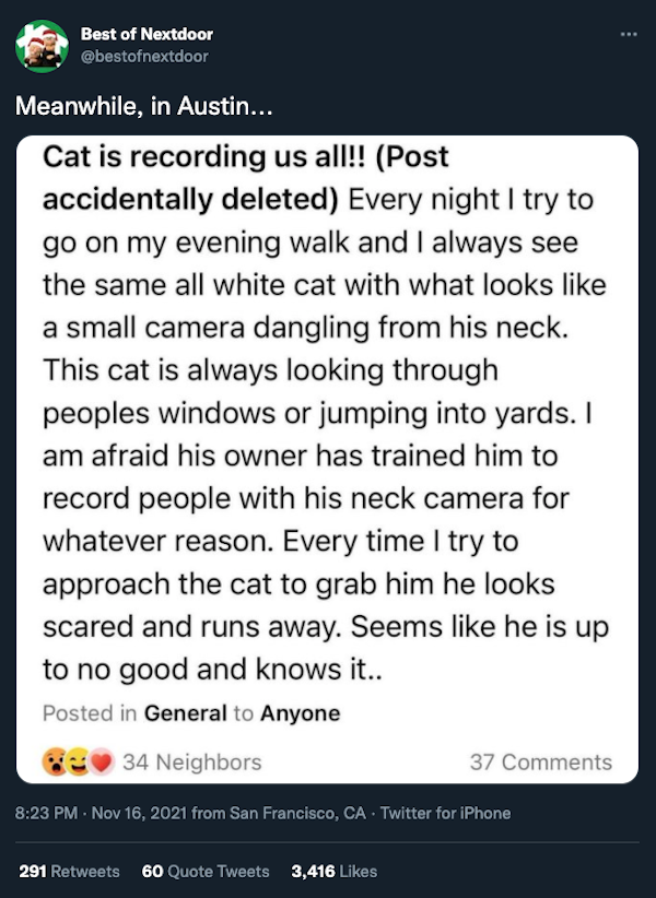20 WTF Posts From The Nextdoor App