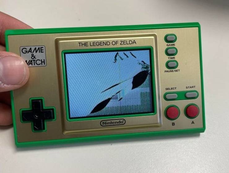 “Just bought a Zelda Game & Watch and put it in my back pocket.”