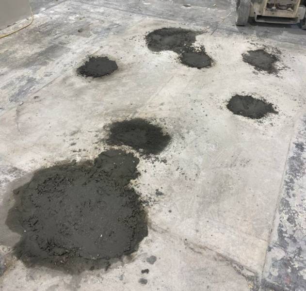 “Paid a local friend to patch broken concrete. This is the end result.”