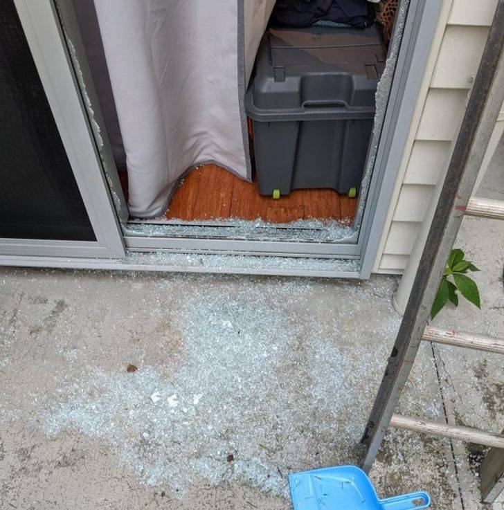 “Literally my first day on the job and I shattered a customer’s window.”