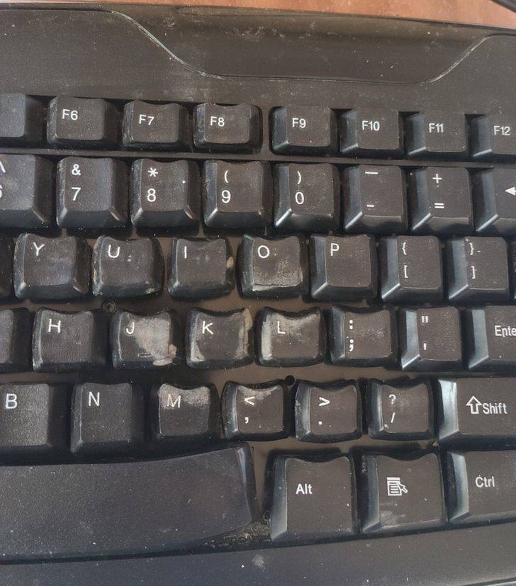 “Spilled water on my keyboard, so I set it up in front of a heater to dry...”